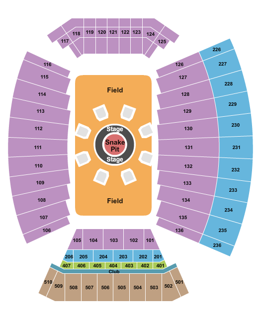 Lane Stadium Metallica Seating Chart